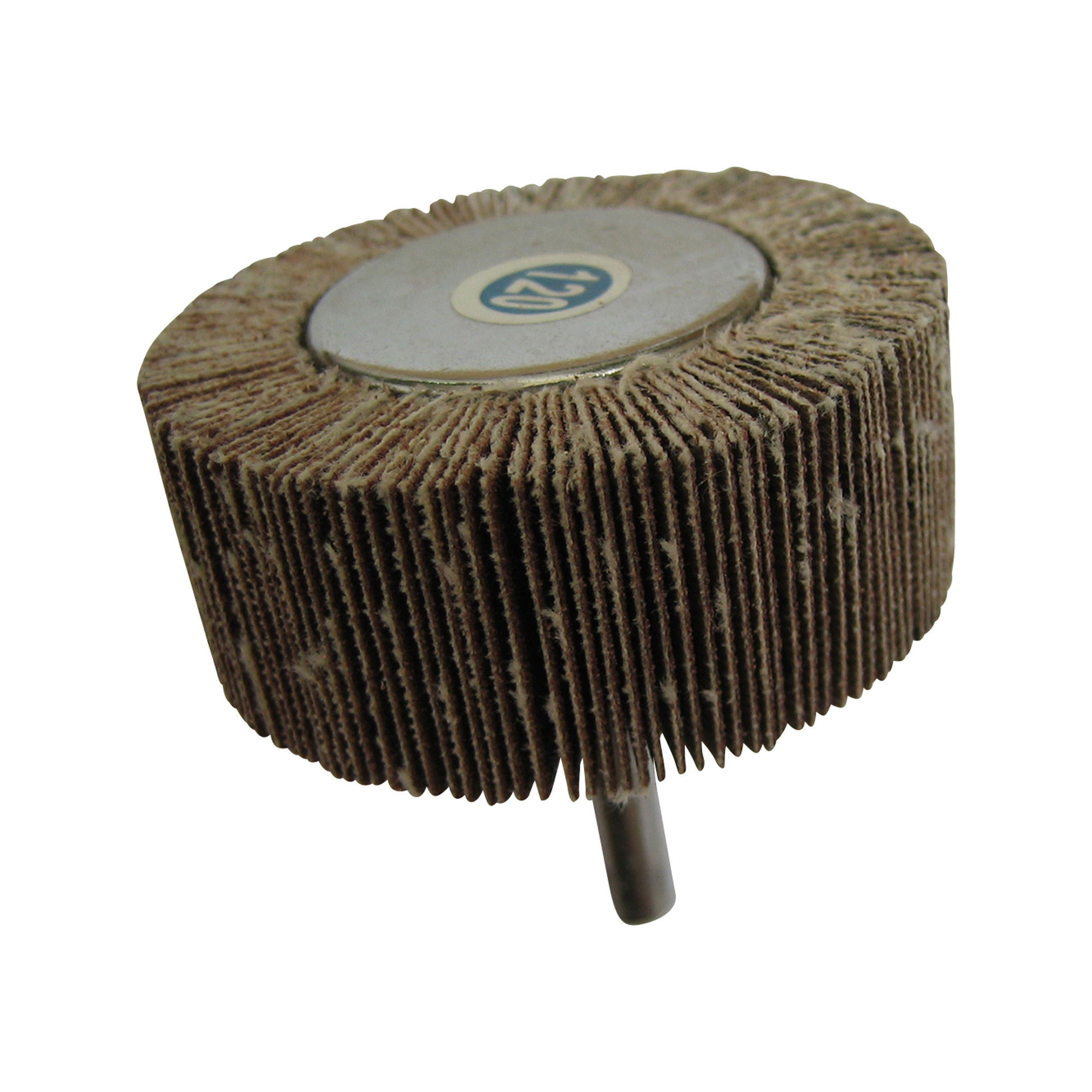 Klutch Flap Wheel, 2-3/8in. x 1in., 120 Grit, 1/4in. Hex Shank